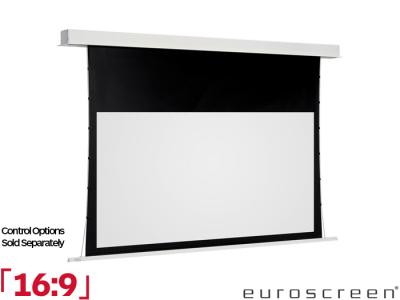 Euroscreen Sesame 2.1 Tab-Tensioned 16:9 Ratio 170 x 95.5cm Ceiling Recessed Projector Screen - SETIN1817-W - Installation - Control Options Sold Separately