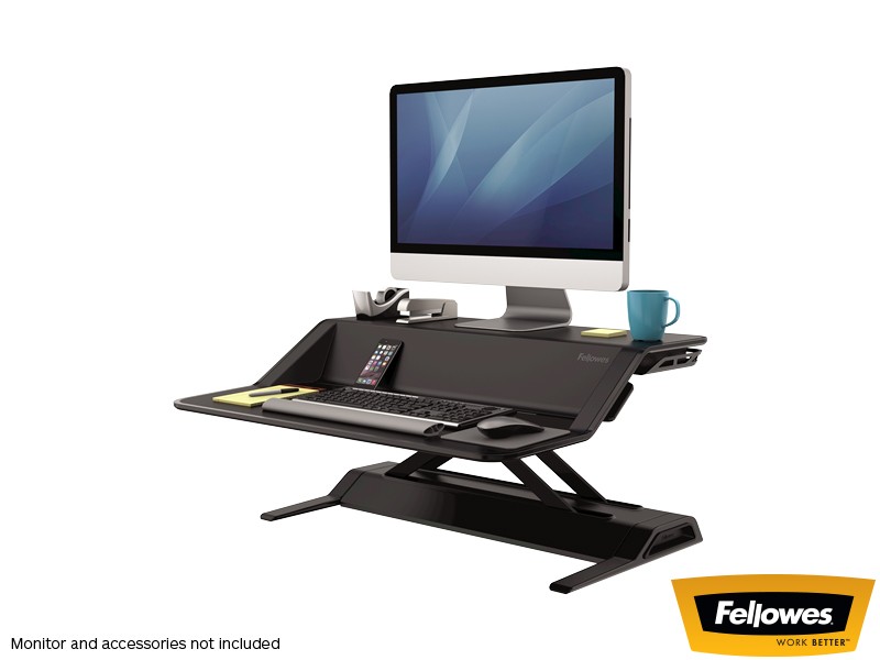 Fellowes 7901 Lotus™ Sit-Stand Workstation - Black