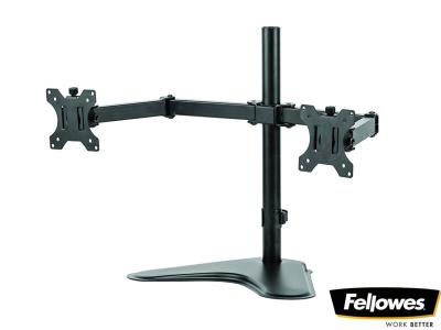 Fellowes 8043701 Dual LCD Arm Desk Stand - Black - for Screens up to 30" and below 8kg