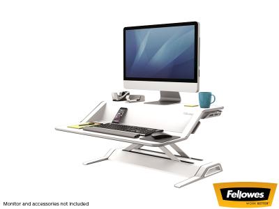 Fellowes 9901 Lotus™ Sit-Stand Workstation - White