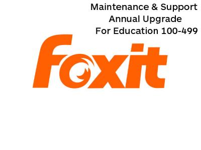 Foxit PDF Editor Pro 13 Education Maintenance & Support 100-499 Annual Upgrade License - 9001304 
