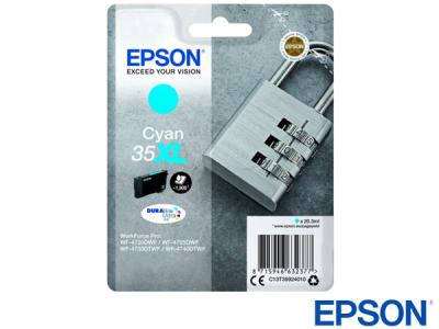 Genuine Epson C13T35924010 / 35XL / T359240 Hi-Cap Cyan Ink to fit Inkjet Epson Printer 