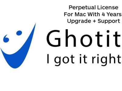Ghotit V10 Mac Single User Perpetual license 4 Year Upgrade and Support - 150370