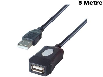 Group Gear 5 Metre USB 2.0 Active Extension Cable - 26-2906