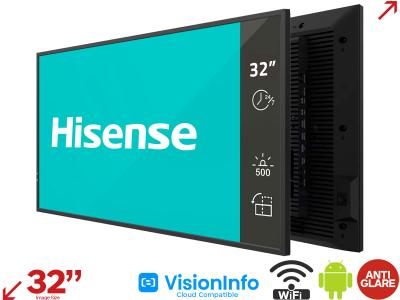 Hisense 32DM66D 32” 1080p Digital Signage Display with Android and VisionInfo Compatible