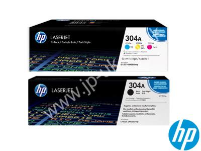 Genuine HP 304A Toner Bundle C/M/Y/K Toner Bundle to fit Laserjet HP Printer