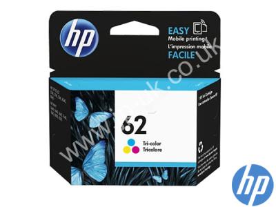 Genuine HP C2P06AE / 62 Tri-colour Ink to fit Inkjet HP Printer