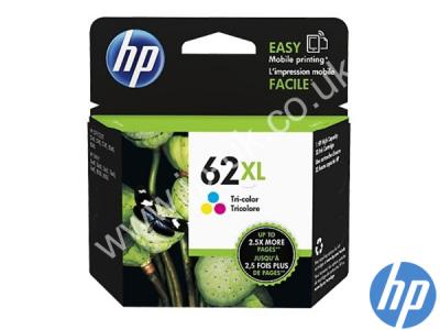 Genuine HP C2P07AE / 62XL Hi-Cap Tri-colour Ink to fit Inkjet HP Printer