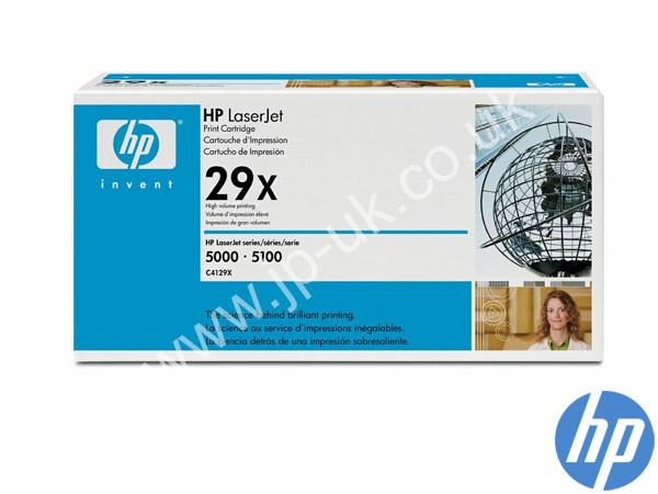 Genuine HP C4129X / 29X Hi-Cap Black Toner Cartridge to fit Laserjet 5100LE Printer