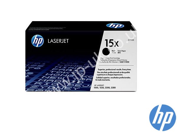 Genuine HP C7115X / 15X Hi-Cap Black Toner to fit Laserjet  1200 Printer