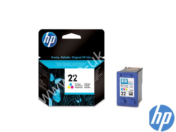 Genuine HP C9352AE / 22 Tri-colour Ink to fit Inkjet 2180 Printer 