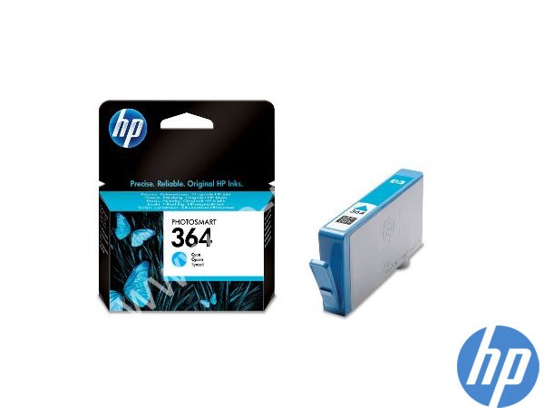 Genuine HP CB318EE / 364 Vivera Cyan Ink to fit Inkjet C309n Printer