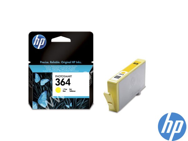 Genuine HP CB320EE / 364 Vivera Yellow Ink to fit Inkjet C410a Printer