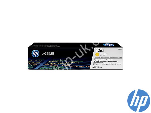 Genuine HP CE312A / 126A Yellow Toner to fit Laserjet CP1025nw Printer