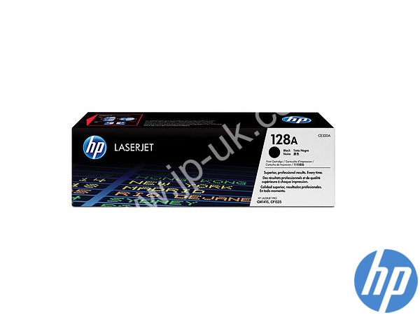 Genuine HP CE320A / 128A Black Toner Cartridge to fit Laserjet CP1525n Printer