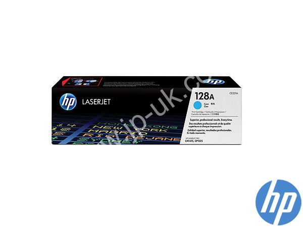 Genuine HP CE321A / 128A Cyan Toner Cartridge to fit Laserjet CM1415fn Printer