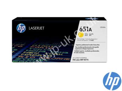 Genuine HP CE342A / 651A Yellow Toner Cartridge to fit Colour Laserjet HP Printer