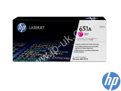 Genuine HP CE343A / 651A Magenta Toner Cartridge to fit Colour Laserjet HP Printer