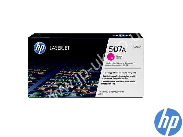Genuine HP CE403A / 507A Magenta Toner Cartridge to fit Color Laserjet Enterprise 500 Flow MFP M575c Printer