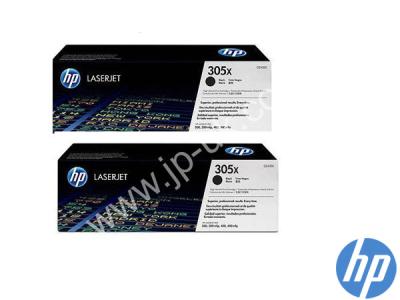 Genuine HP CE410XD / 305X Hi-Cap Black Toner Twinpack to fit Color Laserjet HP Printer