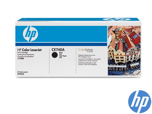 Genuine HP CE740A / 307A Black Toner Cartridge to fit Color Laserjet CP5225 Printer