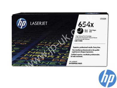 Genuine HP CF330X / 654X Hi-Cap Black Toner Cartridge to fit Colour Laserjet HP Printer