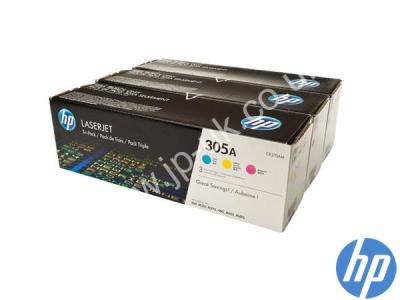 Genuine HP CF370AM / 305A C/M/Y Toner Multipack to fit Laserjet HP Printer