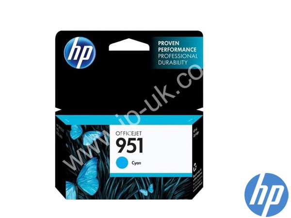 Genuine HP CN050AE / 951 Cyan Ink to fit Inkjet 8600 Premium Printer 