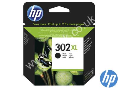 Genuine HP F6U68AE / 302XL Black Ink to fit Inkjet HP Printer 