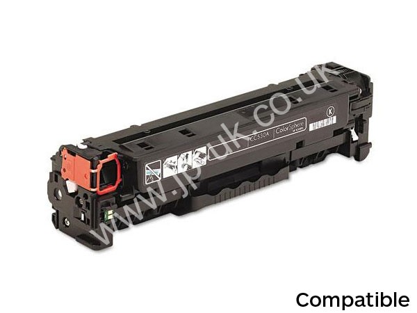 JP-UK Compatible HP JP-CC530A / JP-304A Black Toner to fit Color Laserjet CP2025 Printer