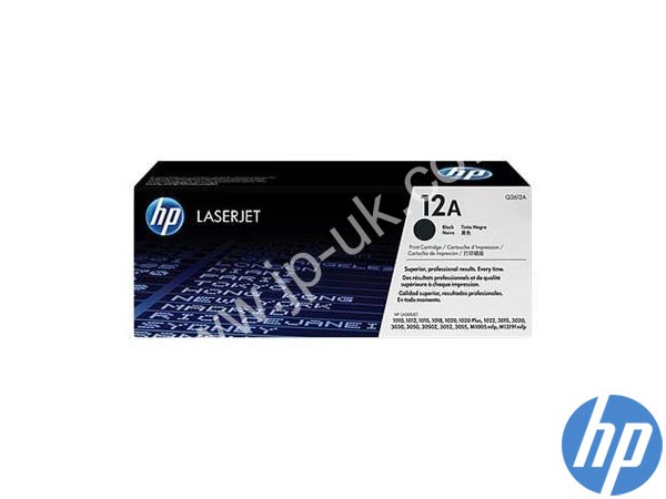 Genuine HP Q2612A / 12A Black Toner Cartridge to fit  Laserjet 3020 Printer