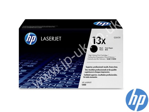 Genuine HP Q2613X / 13X Hi-Cap Black Toner to fit  Laserjet 1300T Printer