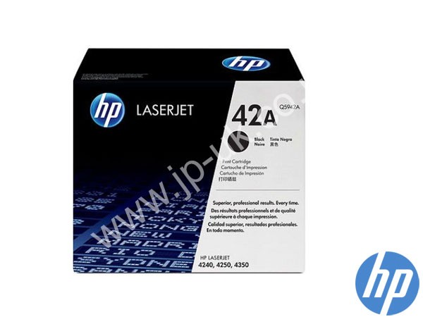 Genuine HP Q5942A / 42A Black Toner Cartridge to fit Laserjet 4250TN Printer