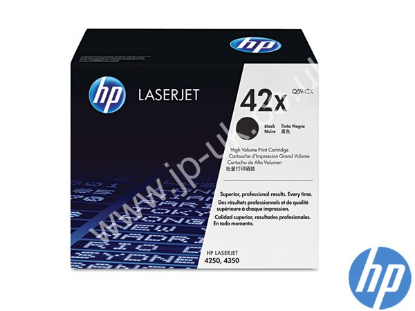 Genuine HP Q5942X / 42X Hi-Cap Black Toner to fit Laserjet 4350TN Printer