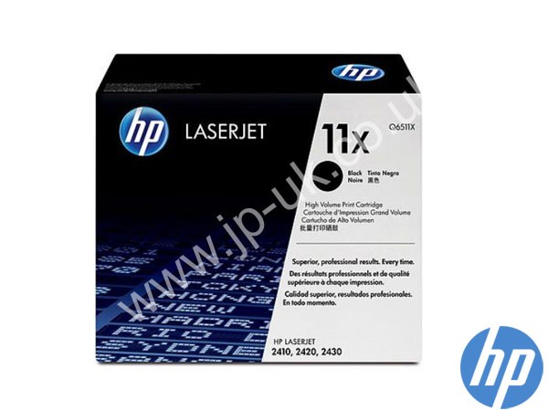 Genuine HP Q6511X / 11X Hi-Cap Black Toner Cartridge to fit Laserjet 2410 Printer