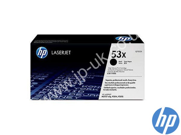 Genuine HP Q7553X / 53X Hi-Cap Black Toner to fit Laserjet P2015DN Printer
