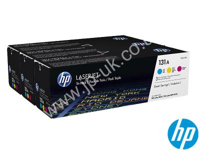 Genuine HP U0SL1AM / 131A C/M/Y Toner Multipack to fit Laserjet HP Printer