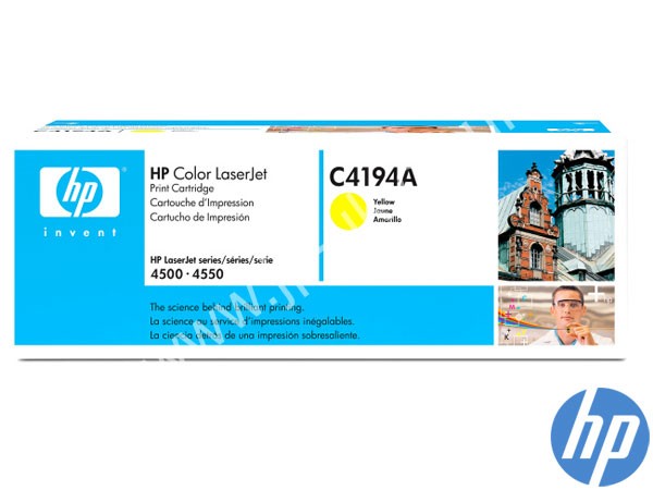 Genuine HP C4194A Yellow Toner Cartridge to fit Color Laserjet 4550n Printer