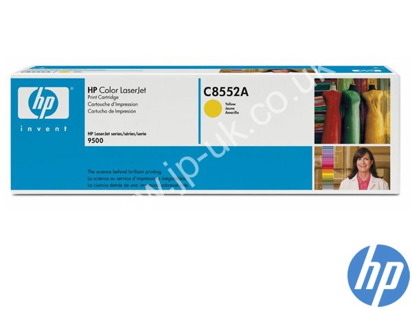 Genuine HP C8552A / 822A Yellow Toner Cartridge to fit Color Laserjet 9500hdn Printer