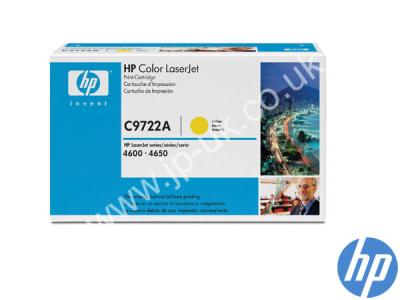 Genuine HP C9722A / 641A Yellow Toner Cartridge to fit Color Laserjet HP Printer