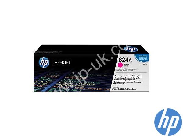 Genuine HP CB383A / 824A Magenta Toner to fit Color Laserjet CM6030 MFP Printer