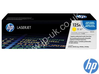 Genuine HP CB542A / 125A Yellow Toner Cartridge to fit Color Laserjet HP Printer