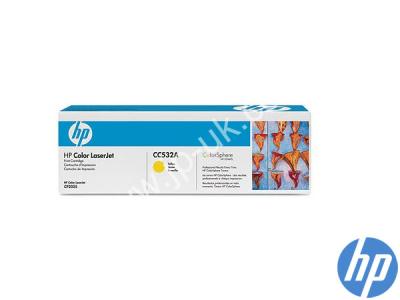Genuine HP CC532A / 304A Yellow Toner to fit Color Laserjet HP Printer