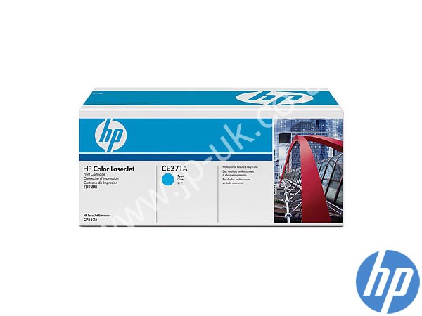 Genuine HP CE271A / 650A Cyan Toner Cartridge to fit Colour Laserjet Color Laserjet Printer
