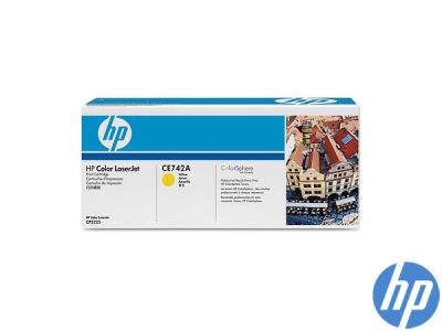 Genuine HP CE742A / 307A Yellow Toner to fit Color Laserjet HP Printer