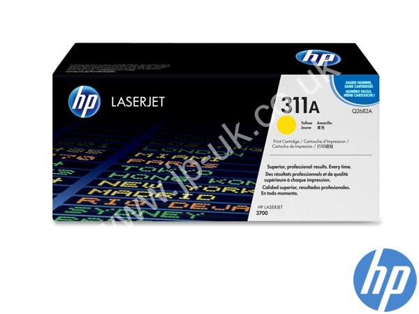 Genuine HP Q2682A / 311A Yellow Toner Cartridge to fit Color Laserjet 3700n Printer