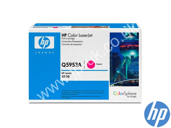 Genuine HP Q5953A / 643A Magenta ColorSphere Toner to fit 4700n Printer