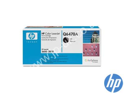 Genuine HP Q6470A / 501A Black ColorSphere Toner to fit HP Printer