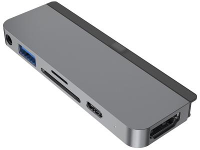 HYPER HD319B 6-in-1 USB-C Hub for USB-C iPad Pro & iPad Air - Space Grey