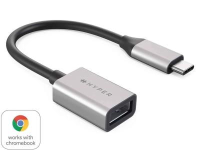 HYPER HD425D-GL HyperDrive USB-C to USB-A 10Gbps Adapter - Grey